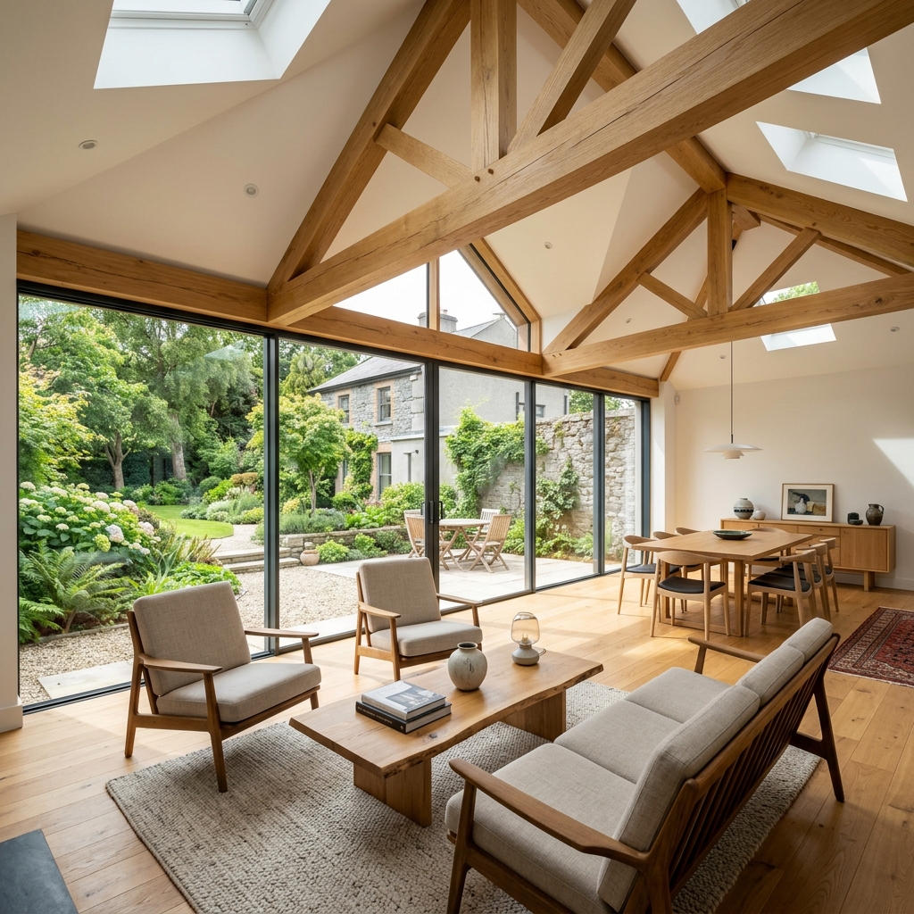 Professional carpenter in a high-end workshop